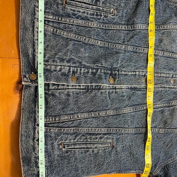 Vintage Levi’s 77935 Ranch Chore Coat Acid Wash Sherpa USA 80s M - Picture 16 of 16